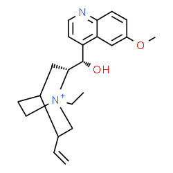 ChemSpider 2D Image | (3xi,9S)-1-Ethyl-9-hydroxy-6'-methoxycinchonan-1-ium | C22H29N2O2