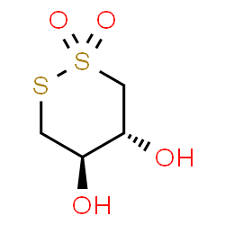 ChemSpider 2D Image | (4R,5R)-1,2-Dithiane-4,5-diol 1,1-dioxide | C4H8O4S2