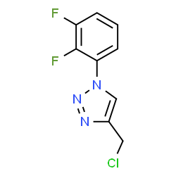 ChemSpider 2D Image | 4-(Chloromethyl)-1-(2,3-difluorophenyl)-1H-1,2,3-triazole | C9H6ClF2N3