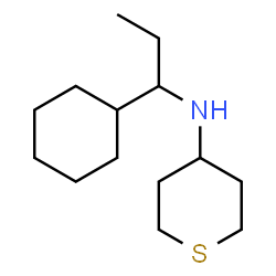ChemSpider 2D Image | N-(1-Cyclohexylpropyl)tetrahydro-2H-thiopyran-4-amine | C14H27NS