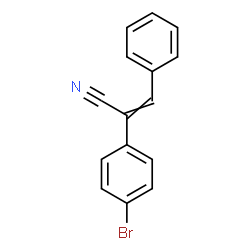 ChemSpider 2D Image | 2-(4-Bromophenyl)-3-phenylacrylonitrile | C15H10BrN