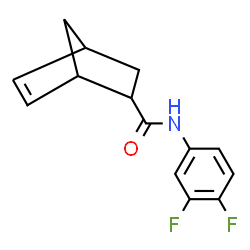 ChemSpider 2D Image | N-(3,4-Difluorophenyl)bicyclo[2.2.1]hept-5-ene-2-carboxamide | C14H13F2NO