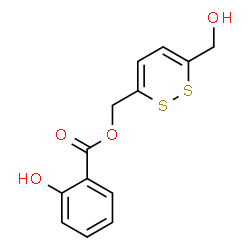 ChemSpider 2D Image | [6-(Hydroxymethyl)-1,2-dithiin-3-yl]methyl salicylate | C13H12O4S2