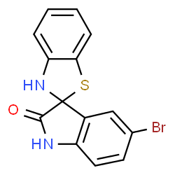 ChemSpider 2D Image | 5'-Bromo-3H-spiro[1,3-benzothiazole-2,3'-indol]-2'(1'H)-one | C14H9BrN2OS