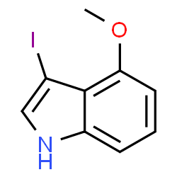 ChemSpider 2D Image | 3-Iodo-4-methoxy-1H-indole | C9H8INO
