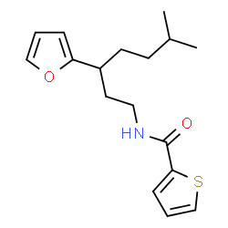ChemSpider 2D Image | N-[3-(2-Furyl)-6-methylheptyl]-2-thiophenecarboxamide | C17H23NO2S