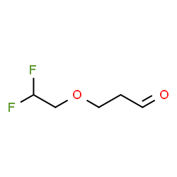 ChemSpider 2D Image | 3-(2,2-Difluoroethoxy)propanal | C5H8F2O2
