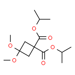 ChemSpider 2D Image | Diisopropyl 3,3-dimethoxy-1,1-cyclobutanedicarboxylate | C14H24O6