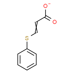 ChemSpider 2D Image | 3-(Phenylsulfanyl)acrylate | C9H7O2S
