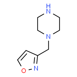 ChemSpider 2D Image | 1-(1,2-Oxazol-3-ylmethyl)piperazine | C8H13N3O