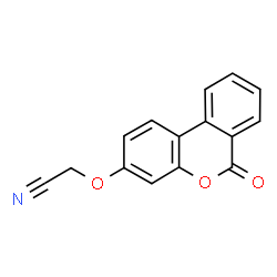 ChemSpider 2D Image | [(6-Oxo-6H-benzo[c]chromen-3-yl)oxy]acetonitrile | C15H9NO3