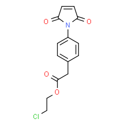ChemSpider 2D Image | 2-Chloroethyl [4-(2,5-dioxo-2,5-dihydro-1H-pyrrol-1-yl)phenyl]acetate | C14H12ClNO4