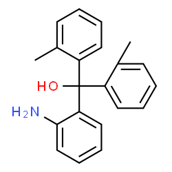 ChemSpider 2D Image | (2-Aminophenyl)[bis(2-methylphenyl)]methanol | C21H21NO