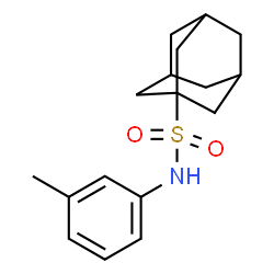 ChemSpider 2D Image | N-(3-Methylphenyl)-1-adamantanesulfonamide | C17H23NO2S