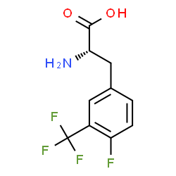 ChemSpider 2D Image | 4-Fluoro-3-(trifluoromethyl)-L-phenylalanine | C10H9F4NO2