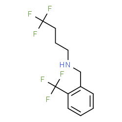 ChemSpider 2D Image | 4,4,4-Trifluoro-N-[2-(trifluoromethyl)benzyl]-1-butanamine | C12H13F6N