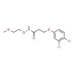 ChemSpider 2D Image | 3-(3,4-Dichlorophenoxy)-N-(2-methoxyethoxy)propanamide | C12H15Cl2NO4