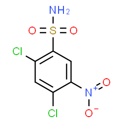 ChemSpider 2D Image | 2,4-Dichloro-5-nitrobenzenesulfonamide | C6H4Cl2N2O4S