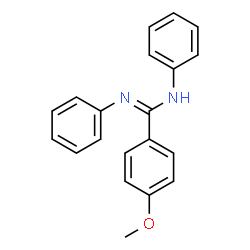 ChemSpider 2D Image | N,N'-diphenyl-4-methoxybenzamidine | C20H18N2O