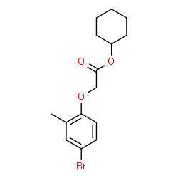 ChemSpider 2D Image | Cyclohexyl (4-bromo-2-methylphenoxy)acetate | C15H19BrO3