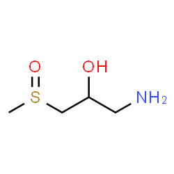 ChemSpider 2D Image | 1-Amino-3-(methylsulfinyl)-2-propanol | C4H11NO2S