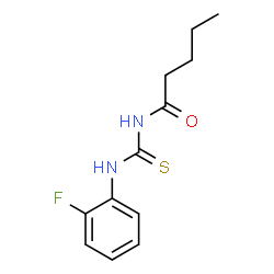 ChemSpider 2D Image | N-[(2-Fluorophenyl)carbamothioyl]pentanamide | C12H15FN2OS