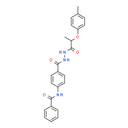 ChemSpider 2D Image | N-[4-({2-[2-(4-Methylphenoxy)propanoyl]hydrazino}carbonyl)phenyl]benzamide | C24H23N3O4