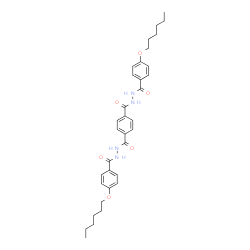 ChemSpider 2D Image | N'~1~,N'~4~-Bis[4-(hexyloxy)benzoyl]terephthalohydrazide | C34H42N4O6