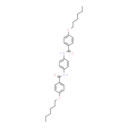ChemSpider 2D Image | N,N'-1,4-Phenylenebis[4-(hexyloxy)benzamide] | C32H40N2O4