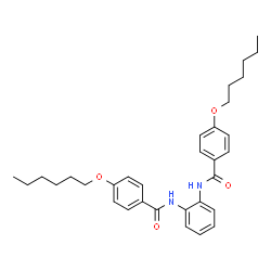 ChemSpider 2D Image | N,N'-1,2-Phenylenebis[4-(hexyloxy)benzamide] | C32H40N2O4