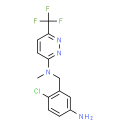 ChemSpider 2D Image | N-(5-Amino-2-chlorobenzyl)-N-methyl-6-(trifluoromethyl)-3-pyridazinamine | C13H12ClF3N4