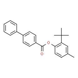 ChemSpider 2D Image | 2-tert-Butyl-4-methylphenyl biphenyl-4-carboxylate | C24H24O2