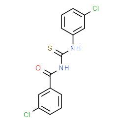 ChemSpider 2D Image | 3-Chloro-N-[(3-chlorophenyl)carbamothioyl]benzamide | C14H10Cl2N2OS