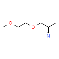 ChemSpider 2D Image | (2R)-1-(2-Methoxyethoxy)-2-propanamine | C6H15NO2