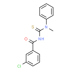 ChemSpider 2D Image | 3-Chloro-N-[methyl(phenyl)carbamothioyl]benzamide | C15H13ClN2OS
