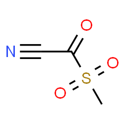 ChemSpider 2D Image | (Methylsulfonyl)(oxo)acetonitrile | C3H3NO3S