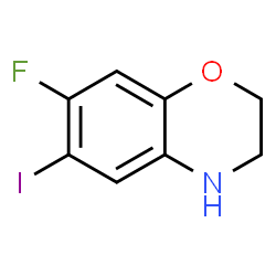 ChemSpider 2D Image | 7-Fluoro-6-iodo-3,4-dihydro-2H-1,4-benzoxazine | C8H7FINO