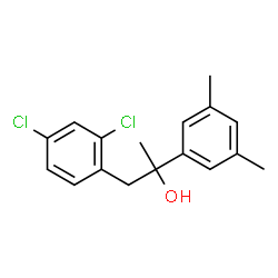 ChemSpider 2D Image | 1-(2,4-Dichlorophenyl)-2-(3,5-dimethylphenyl)-2-propanol | C17H18Cl2O