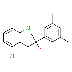 ChemSpider 2D Image | 1-(2,6-Dichlorophenyl)-2-(3,5-dimethylphenyl)-2-propanol | C17H18Cl2O