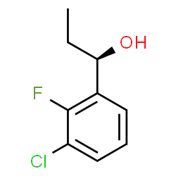 ChemSpider 2D Image | (1R)-1-(3-Chloro-2-fluorophenyl)-1-propanol | C9H10ClFO