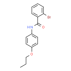 ChemSpider 2D Image | 2-Bromo-N-(4-propoxyphenyl)benzamide | C16H16BrNO2
