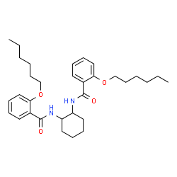 ChemSpider 2D Image | N,N'-1,2-Cyclohexanediylbis[2-(hexyloxy)benzamide] | C32H46N2O4