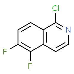 ChemSpider 2D Image | 1-Chloro-5,6-difluoroisoquinoline | C9H4ClF2N