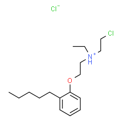 ChemSpider 2D Image | 2-Chloro-N-ethyl-N-[2-(2-pentylphenoxy)ethyl]ethanaminium chloride | C17H29Cl2NO