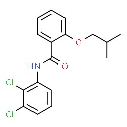 ChemSpider 2D Image | N-(2,3-Dichlorophenyl)-2-isobutoxybenzamide | C17H17Cl2NO2