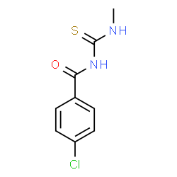 ChemSpider 2D Image | 4-Chloro-N-(methylcarbamothioyl)benzamide | C9H9ClN2OS