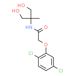 ChemSpider 2D Image | 2-(2,5-Dichlorophenoxy)-N-(1,3-dihydroxy-2-methyl-2-propanyl)acetamide | C12H15Cl2NO4