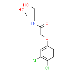 ChemSpider 2D Image | 2-(3,4-Dichlorophenoxy)-N-(1,3-dihydroxy-2-methyl-2-propanyl)acetamide | C12H15Cl2NO4