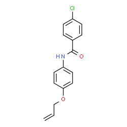 ChemSpider 2D Image | N-[4-(Allyloxy)phenyl]-4-chlorobenzamide | C16H14ClNO2