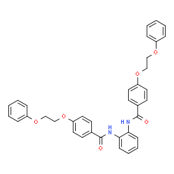 ChemSpider 2D Image | N,N'-1,2-Phenylenebis[4-(2-phenoxyethoxy)benzamide] | C36H32N2O6